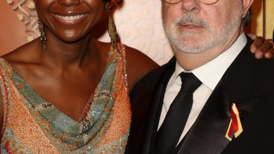 George Lucas se svou manželkou Mellody Hobson